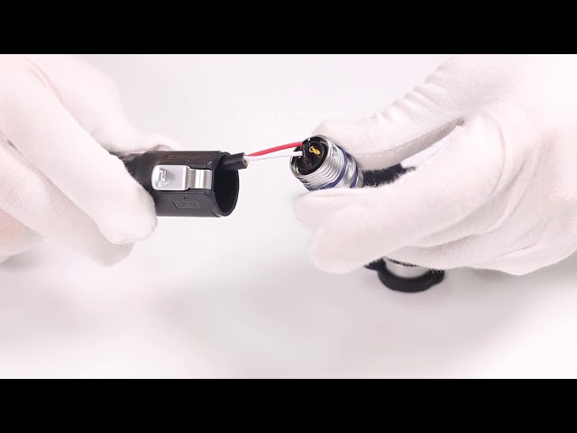 5 Bir Pin Ip65 Su Geçirmez Elektrik Kablo Bağlantısı Tak Metal Flanş Tıbbi Makineleri Için 7 Pin