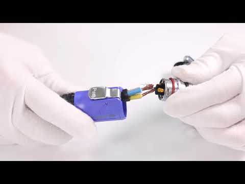 Mavi Plastik Suya Dayanıklı Kablo Konektörü Lehim Eklemi, LED Aydınlatma 4 Pinli Su Geçirmez Fiş