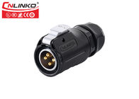 M20  4 Pin Waterproof Electrical Connectors  IP67  For Tri Proof Lighting Outdoor Light